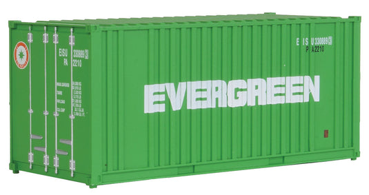 Walthers SceneMaster HO 20' Corrugated Container w/Flat Panel - Evergreen