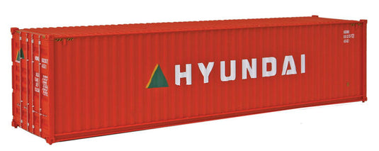 Walthers SceneMaster 40' Hi Cube Corrugated Side Container - Hyundai (orange white green yellow)