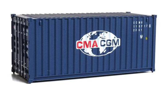 Walthers SceneMasteter 20' Corrugated Container - CMA-CGM