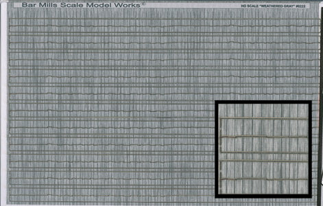 Bar Mills HO Scale Weathered Gray 