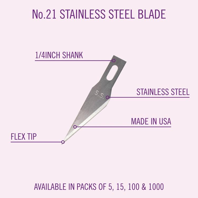 Chargez l&#39;image dans la visionneuse de la galerie, Excel Light Duty Replacement Blades - Super Sharp Stainless Steel pkg(5)
