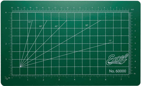 Excel Self-Healing Cutting Mat - Green - 5-1/2 x 9  14 x 22.9cm