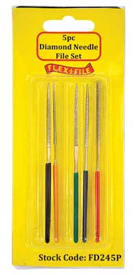 Flex-I-File Diamond File 5 Piece Set