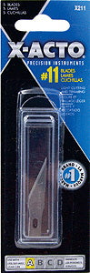 X-Acto #11 Carded Knife Blades pkg(5)