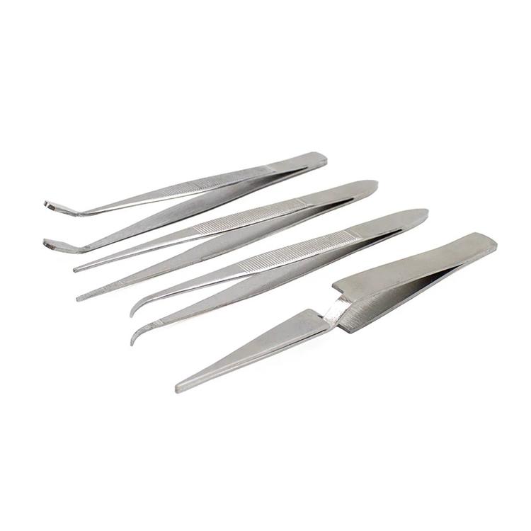 Chargez l&#39;image dans la visionneuse de la galerie, Excel Stainless Steel Tweezers - 4 Piece Set Pouch
