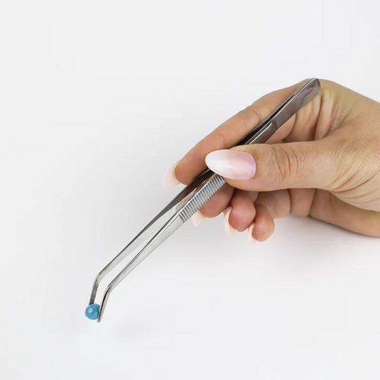 Excel Stainless Steel Tweezers - 6 Curved Point