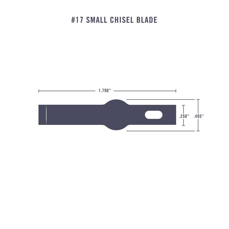 Chargez l&#39;image dans la visionneuse de la galerie, Excel Light Duty #17A Replacement Blades  Narrow Chisel pkg(5)
