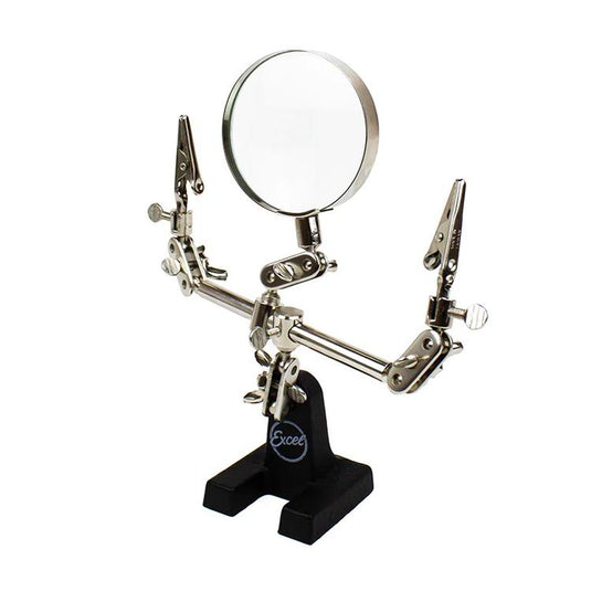 Excel Double Clip Extra Hands w/Magnifier