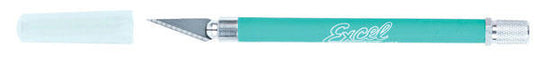 Excel K18 Grip-On Non-Roll Soft Handle Knife -- Green w/Safety Cap