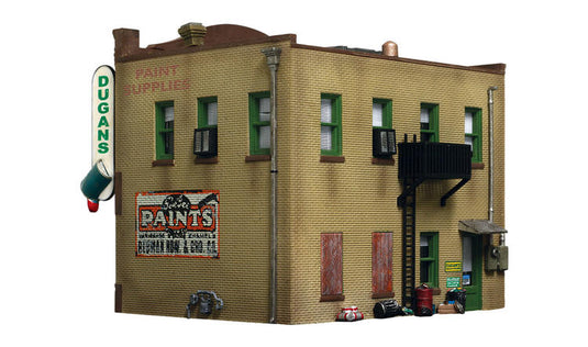 Woodland Scenics Dugan's Paint Store - Built & Ready Landmark Structures(R) -- Assembled