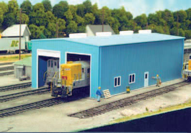 Pikestuff Modern 1 or 2 Stall Engine House -- Kit - 5-1/2 x 11  14 x 27.9cm