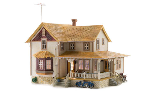 Woodland Scenics Corner Porch House - Built & Ready(R) Landmark Structures(R) -- Assembled