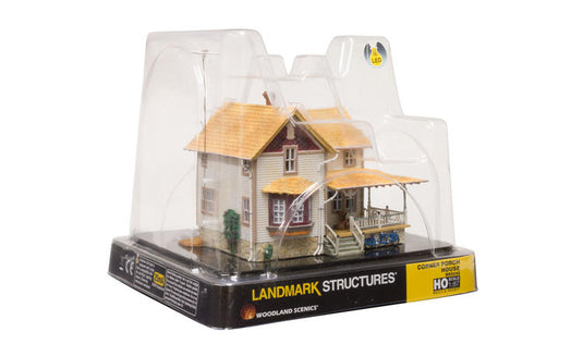 Woodland Scenics Corner Porch House - Built & Ready(R) Landmark Structures(R) -- Assembled