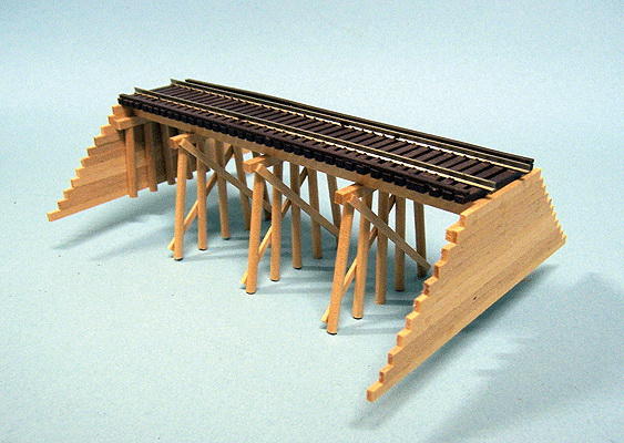 Blair Line Common Pile Trestle -- Build Straight or Curved - Kit - 6 x 2 High  15 x 5cm High