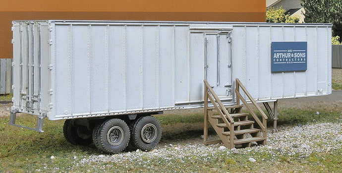 Walthers SceneMaster Construction Site Storage Trailer -- Kit