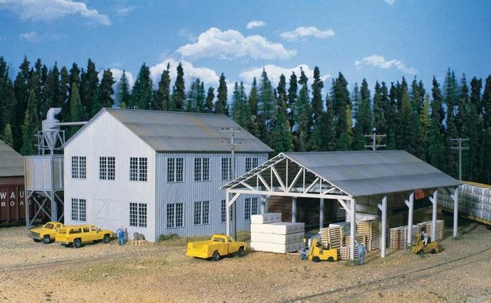 Walthers Cornerstone HO Planing Mill and Shed - Kit