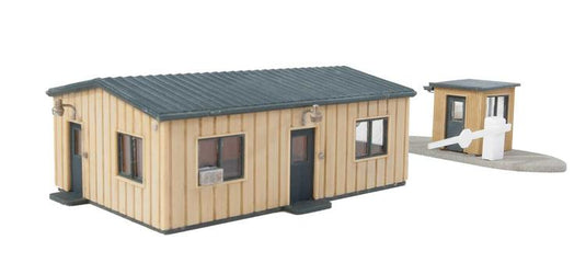 Walthers Cornerstone Office & Guard Shack -- Kit - Office: 4-1/8 x 3 x 1-1/2  10.5 x 7.6 x 3.8cm