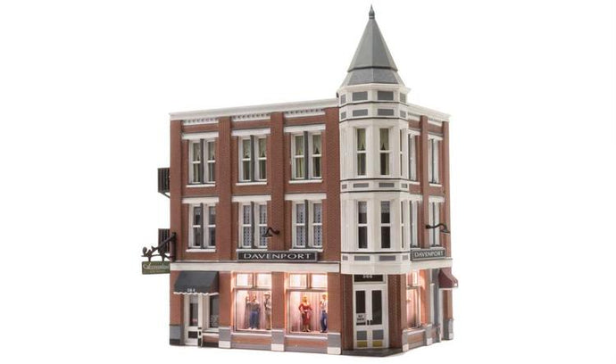 Woodland Scenics Davenport Department Store - Built-&-Ready Landmark Structures(R) -- Assembled - 5-1/8 x 3-7/8  13 x 9.8cm