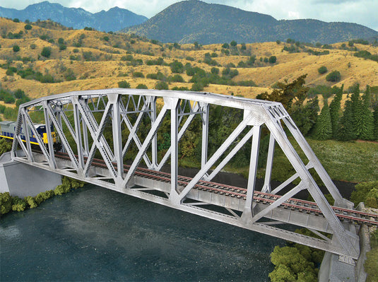 Walthers Cornerstone HO Arched Pratt Truss Railroad Bridge -- Single-Track - Kit