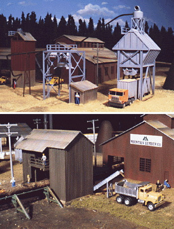 Walthers Cornerstone Sawmill Outbuildings -- Kit