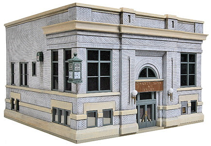 Walthers Cornerstone Liberty Bank & Trust -- Kit - 6-9/16 x 7-11/16 x 5  24.3 x 19.5 x 12.7cm