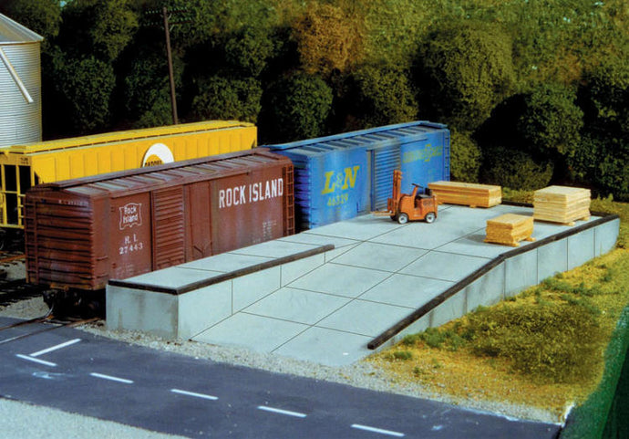 Pikestuff Loading Docks & Ramp - Kit - 10 x 40 Scale Feet