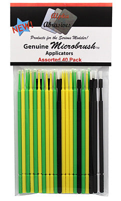 Flex-I-File Assorted Applicator Brushes - Microbrush(R) - 10 Each of Ultrabrush Fine Regular & Superfine (40pcs)