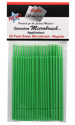 Flex-I-File Ultrabrush Regular Applicator Brush - Microbrush(R) - Green pkg(25)