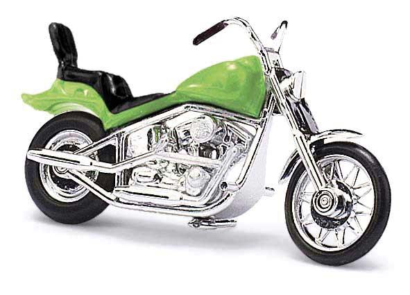 Busch HO American Motorcycle - Green