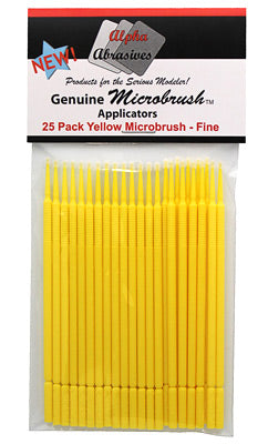 Flex-I-File Ultrabrush Fine Applicator Brush - Microbrush(R) - Yellow pkg(25)