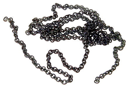 A-Line HO Pre-Blackened Brass Chain - 12  30.5cm - 27 Links Per Inch