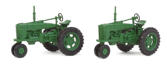 Walthers SceneMaster HO Farm Tractor 2-Pack - Green