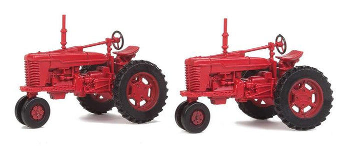 Walthers SceneMaster HO Farm Tractor 2-Pack - Red