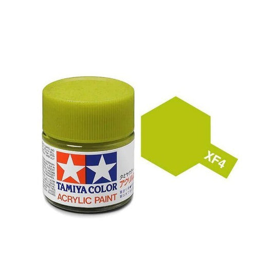 Tamiya Paint XF4 Flat Yellow Green 10ml.