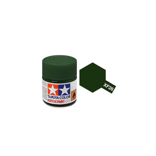 Tamiya Paint XF26 Flat Deep Green 10ml.