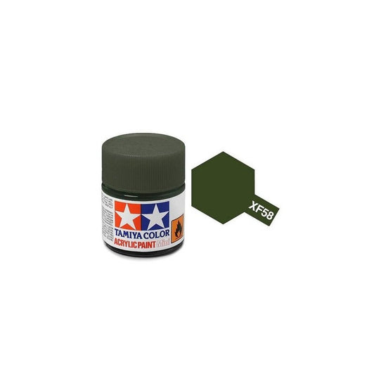 Tamiya Paint XF58 Flat Olive Green 10ml.