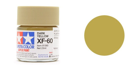 Tamiya Paint XF60 Flat Dark Yellow 10ml.