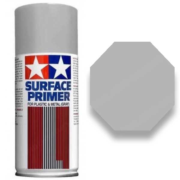 Tamiya Fine Surface Primer (Light Gray) 180ml.