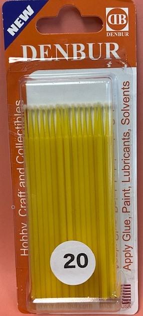 Denbur Master Brush Small (Yellow) 20pk