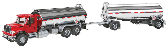 Walthers SceneMaster International 7600 Tank Truck w/Trailer - Al's Victory Service, Interstate Oil & Winner's Circle decal