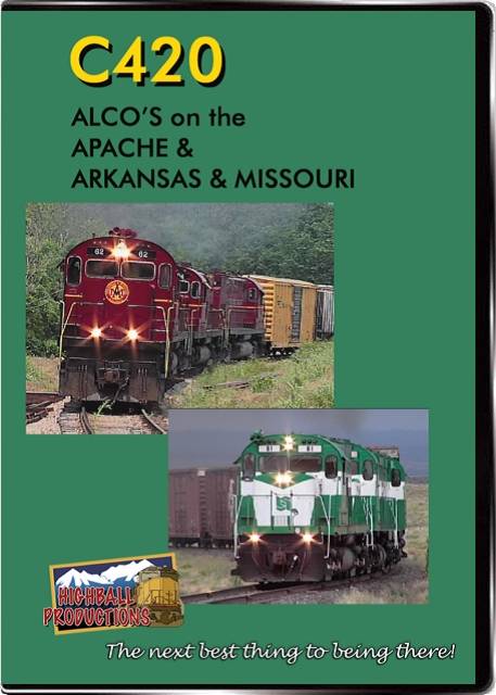 Highball Productions DVD - C420-Alcos On the Apache and the Arkansas & Missouri (1 Hour)