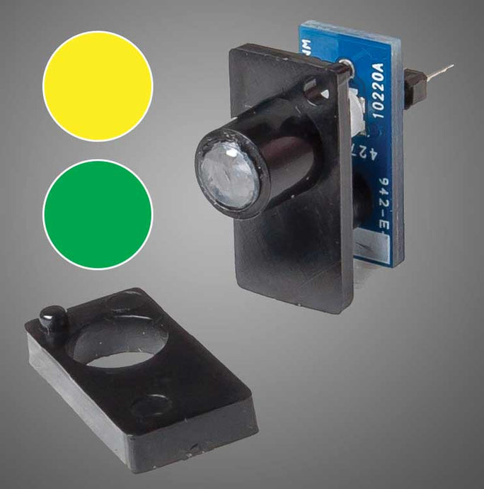 Walthers Controls Two Color LED Fascia Indicator Yellow - Green