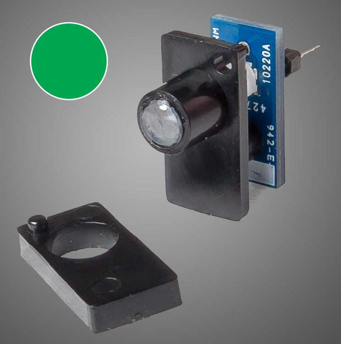 Walthers Controls Single Color LED Fascia Indicator Green