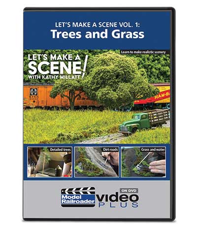 Kalmbach Let's Make a Scene DVD Volume 4: Trees and Grass, 1 hour 15 minutes