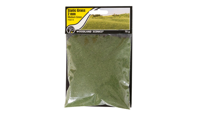 Woodland Scenics Static Grass Medium Green 1/16