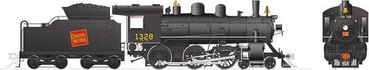 Rapido Trains HO 4-6-0 Steam - w/DCC & Sound - CNR H-6-d (Tilted wafer) : #1328