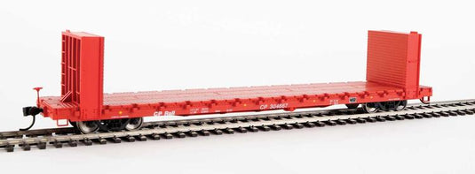 Walthers Mainline HO 60' Pullman-Standard Bulkhead Flatcar (48' IL) - Canadian Pacific CP Rail #304667