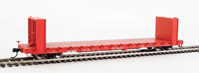 Walthers Mainline HO 60' Pullman-Standard Bulkhead Flatcar (48' IL) - Canadian Pacific CP Rail #304670