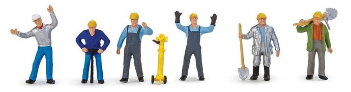 Walthers SceneMaster HO Steel Mill Day Crew Set of 6