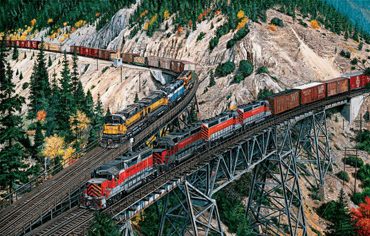 Train Enthusiast Vendors Keddie Wye Meet Puzzle - 1000 Pieces